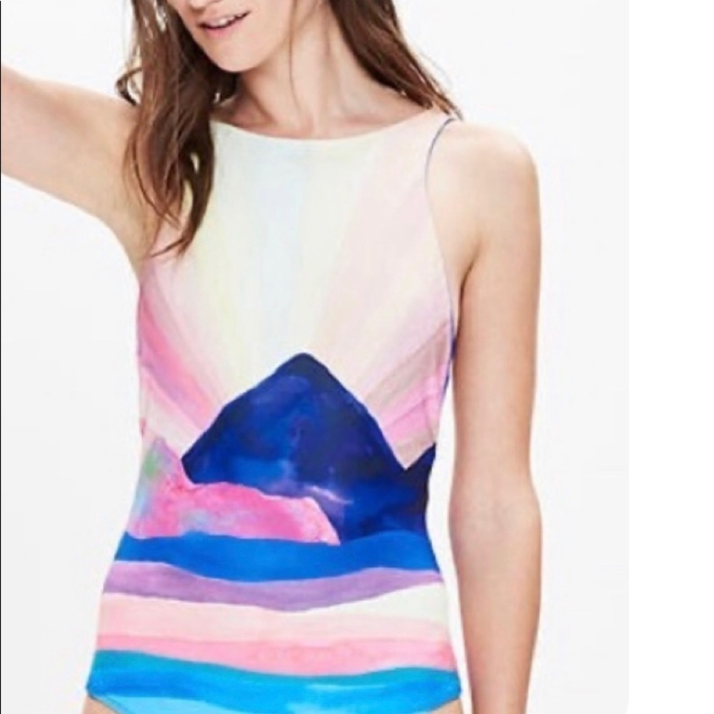 Mara Hoffman landscape one piece low back